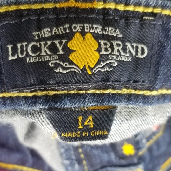 Lucky Brand Girls Blue Jeans Size 14 - Picture 5 of 6